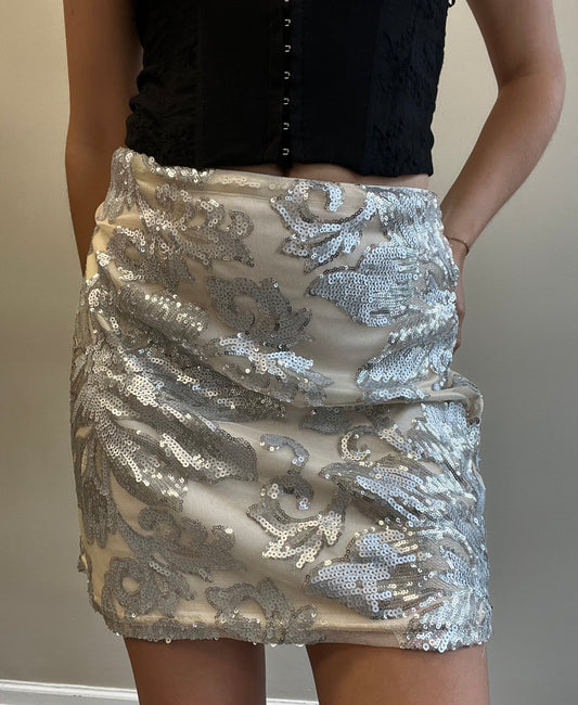 AURA SEQUIN SKIRT