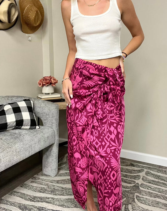 BOYSENBERRY MIDI SKIRT