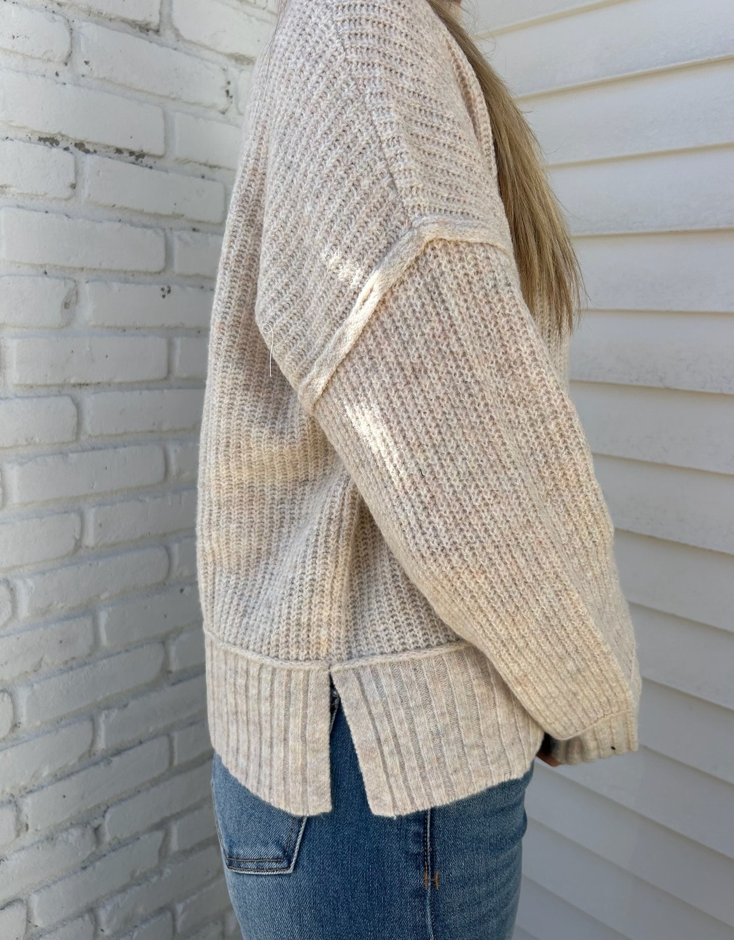 MOCK NECK PULLOVER SWEATER