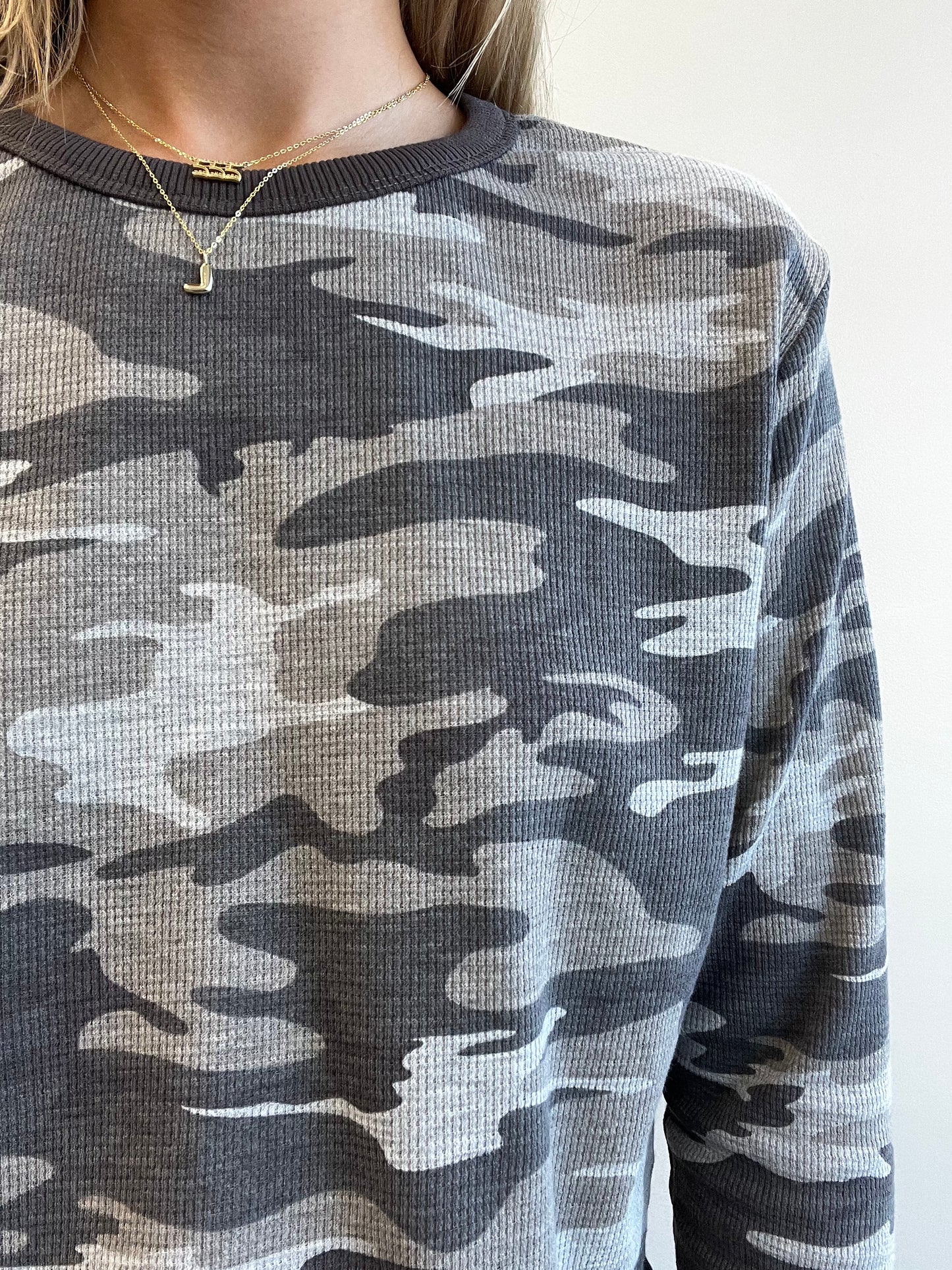 CAMO WAFFLE TOP