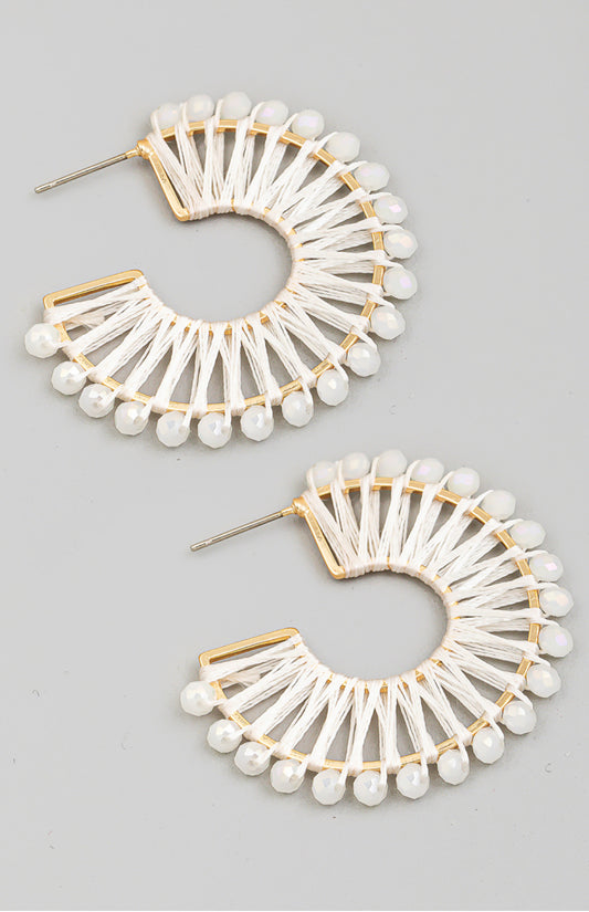 CHIC WHITE HOOPS