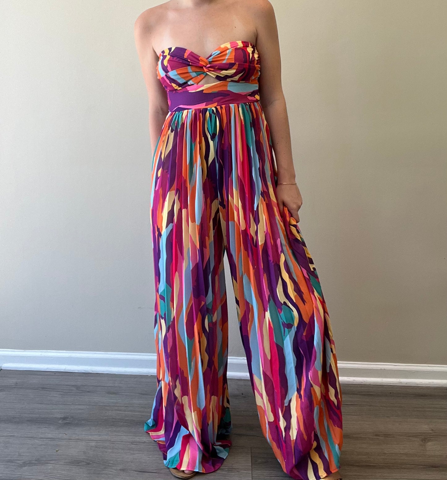 NEW WATER COLOR JUMPSUIT
