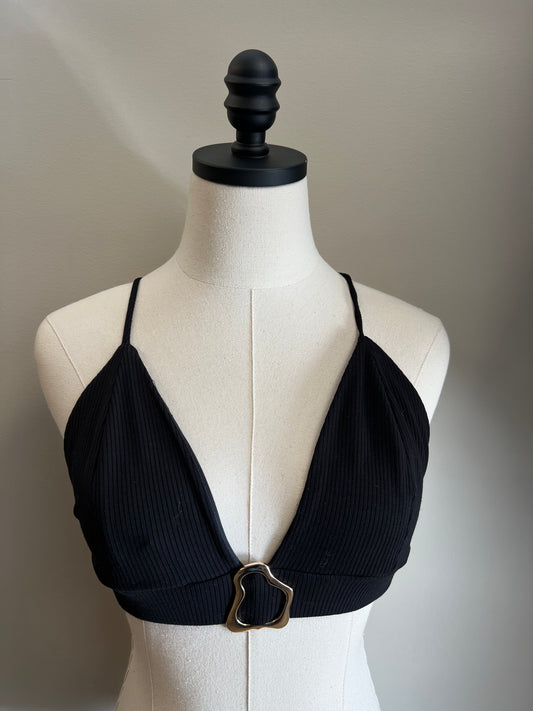 BUCKLE TRIM BRA TOP