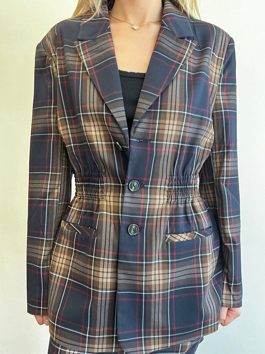 FRIDA PLAID BLAZER JACKET