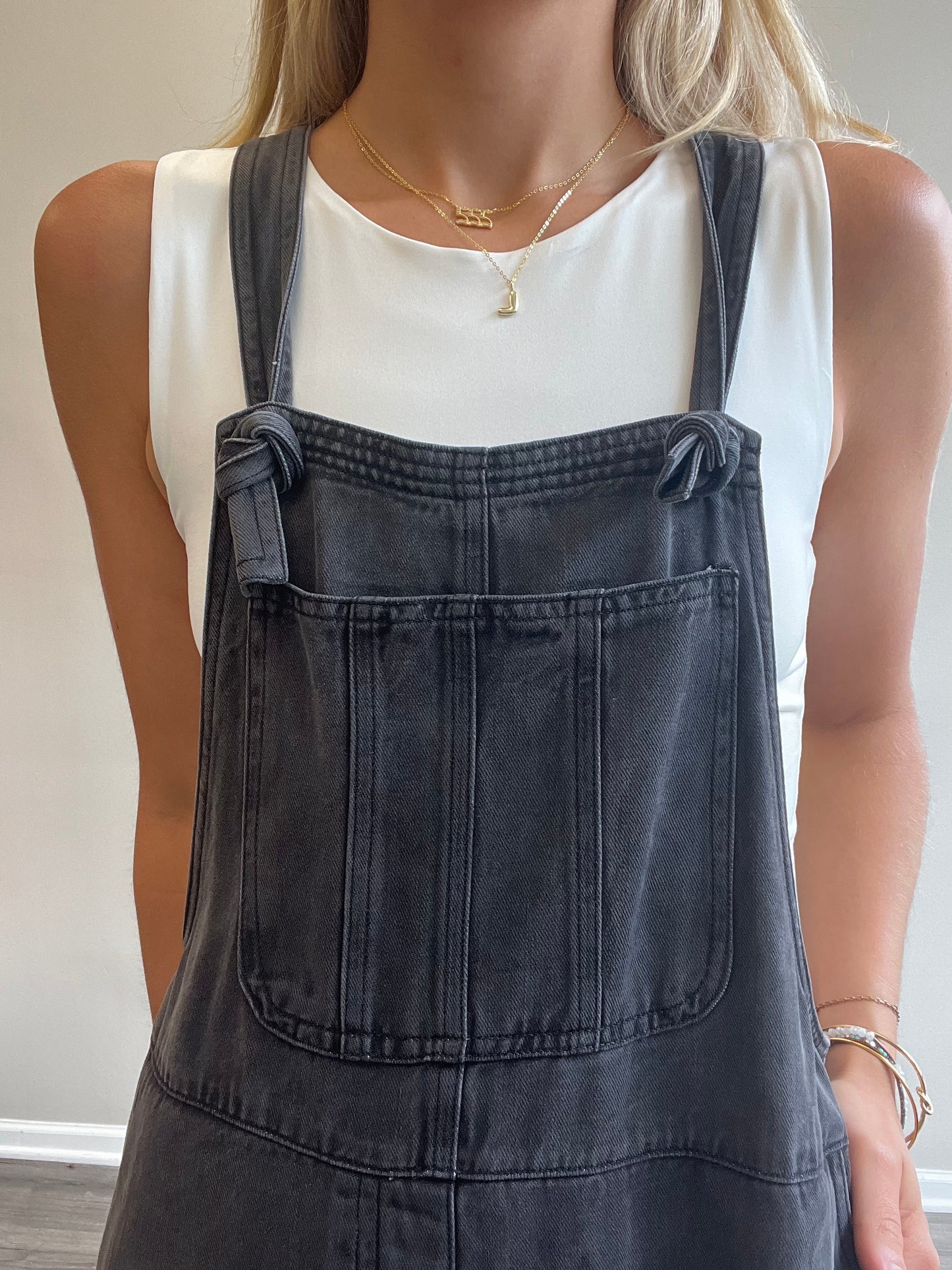 WASHED FABRIC OVERALLS