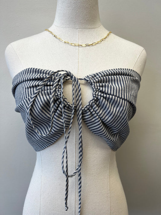 YARN DYE STRIPE BRALETTE