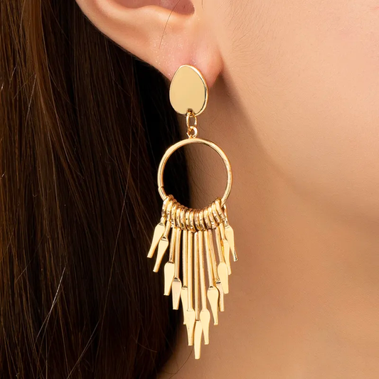 GEOMETRIC DROP EARRINGS